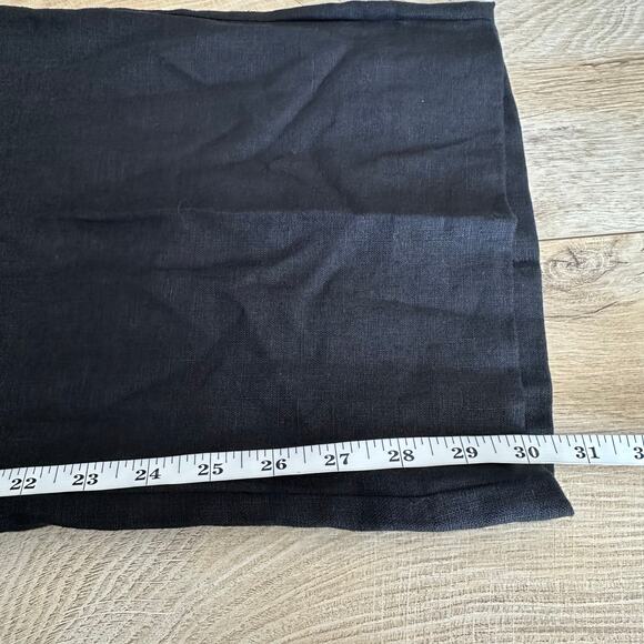 Banana Republic The Everyday Wide Leg Linen Pant Black M 713516 - Picture 12 of 12